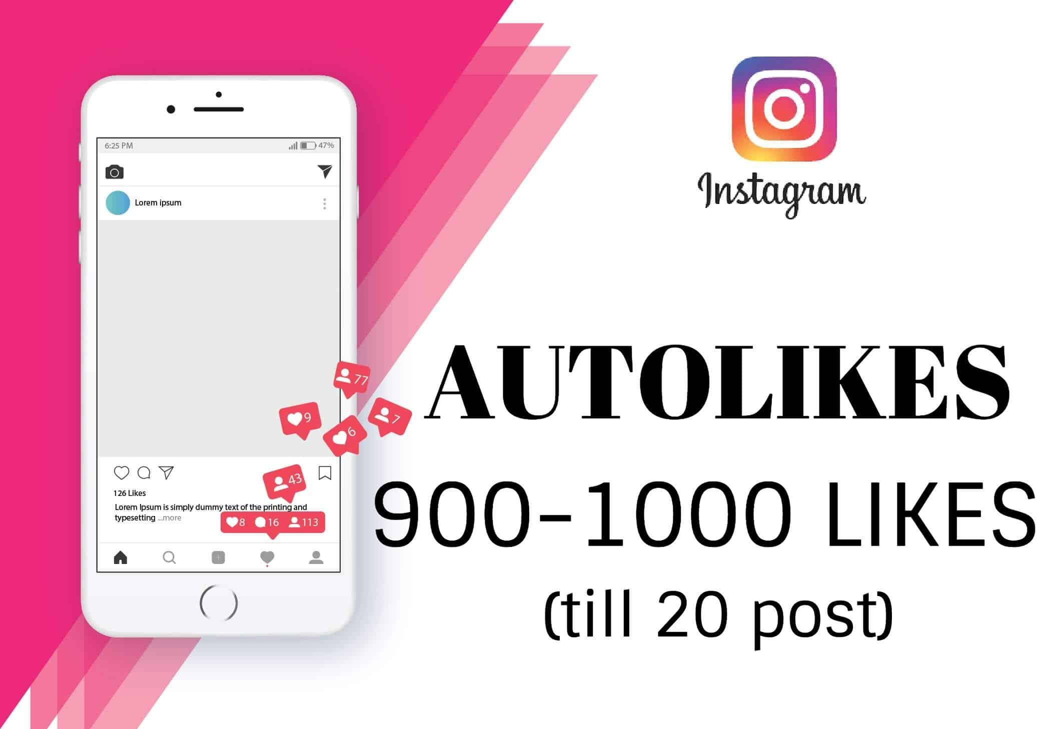 9001000 INSTAGRAM AUTO LIKES(20 POSTS IN TOTAL) YTVIEWS.IN