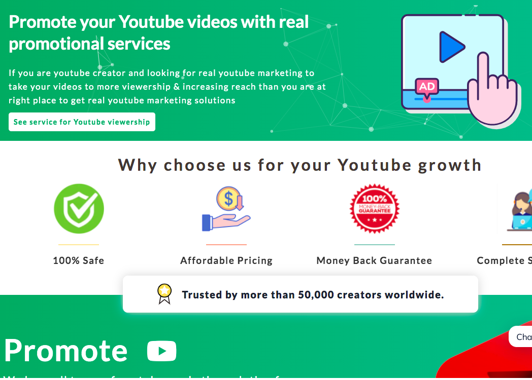 Promote your Youtube videos on premium marketing platform-YTVIEWS.IN