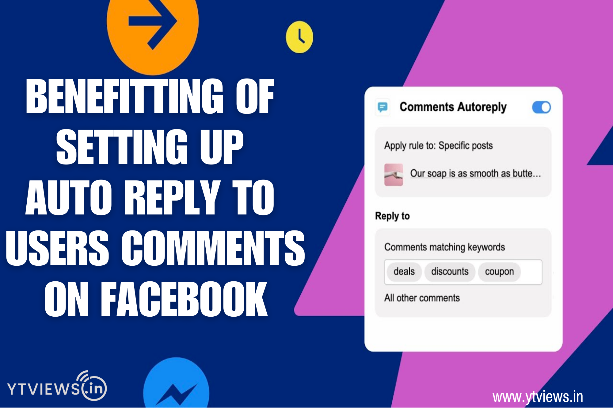 Benefits of setting up Auto Reply to users’ comments on Facebook