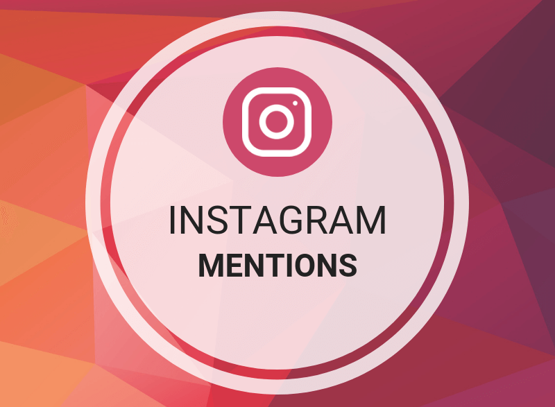 Different uses of Instagram mentions