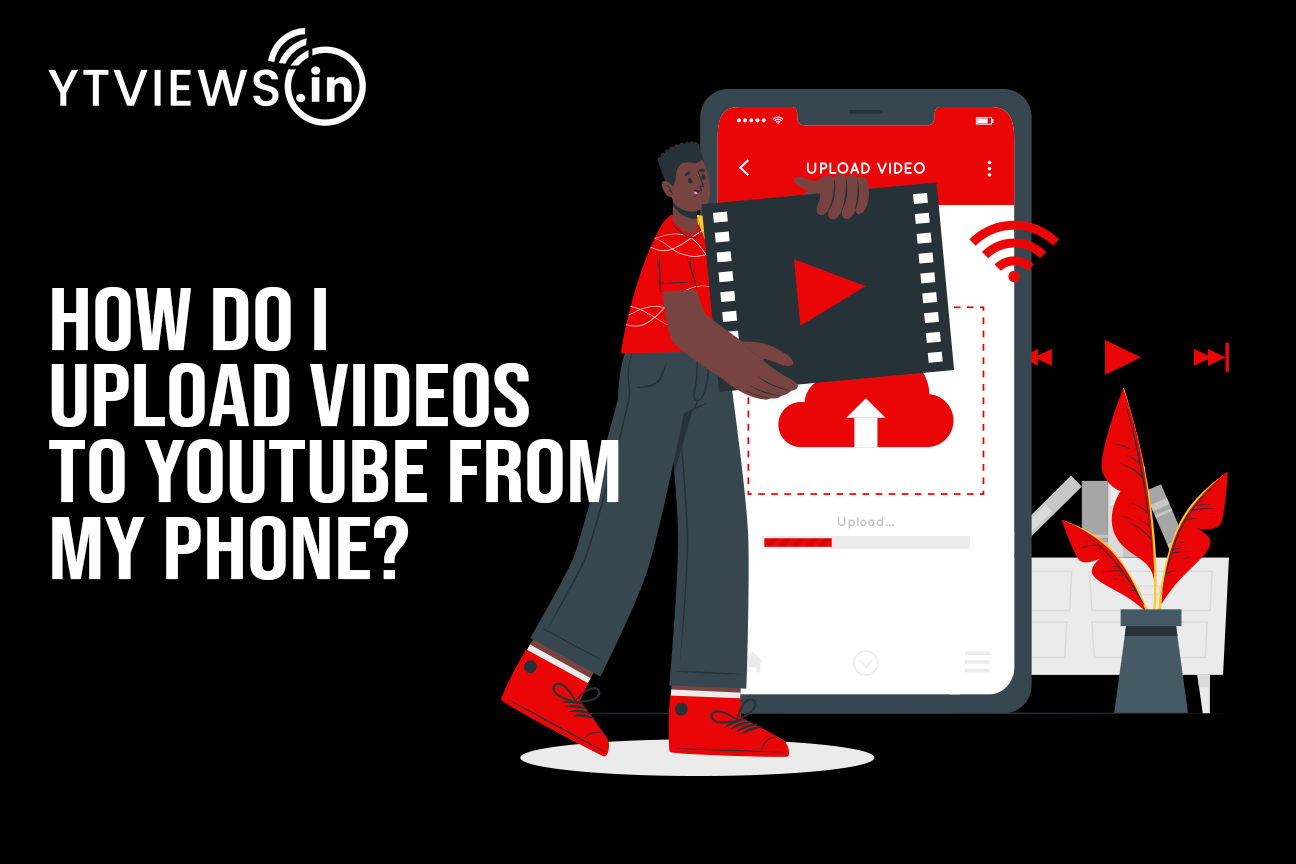 How do I upload videos to YouTube from my phone?