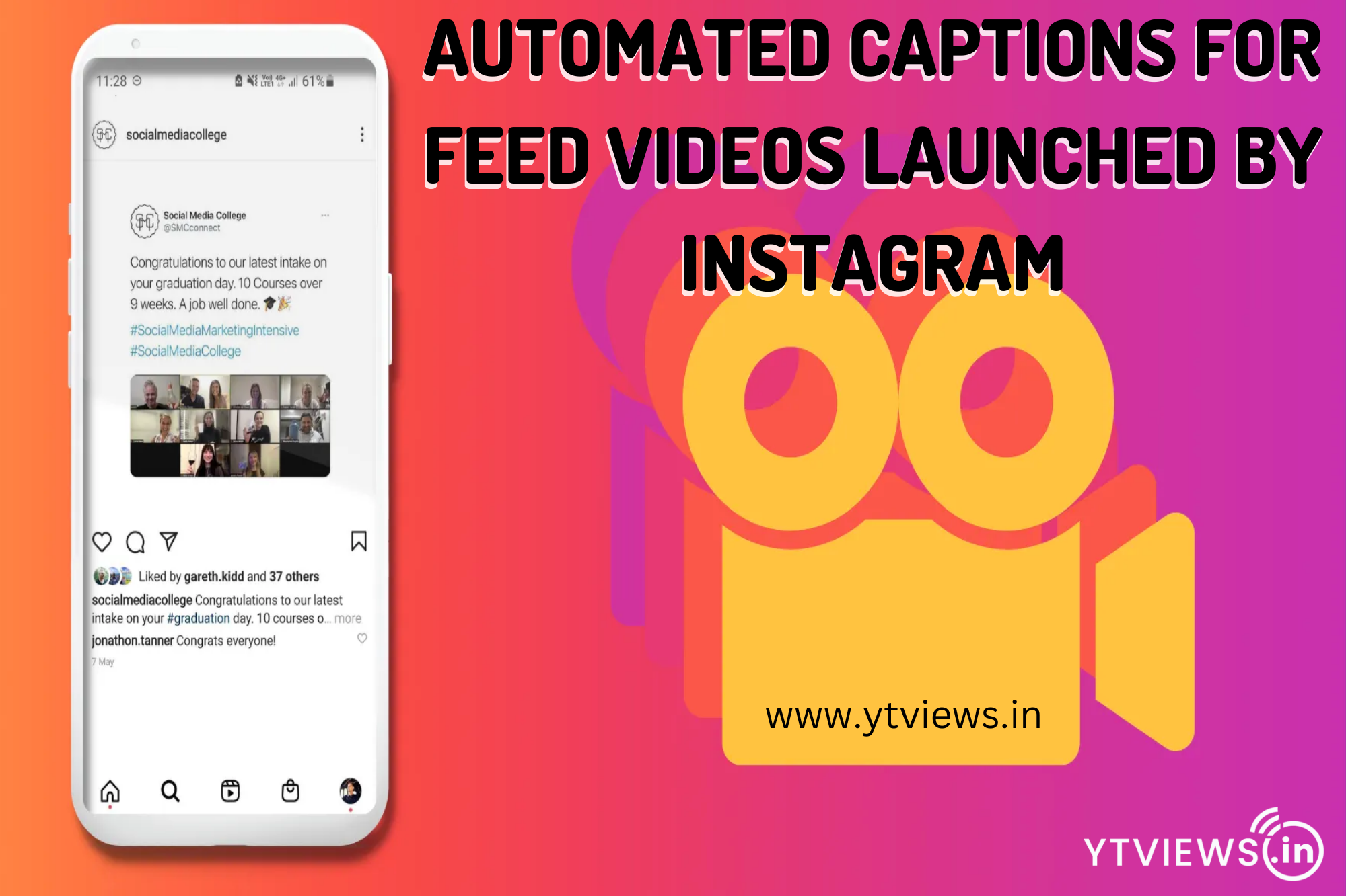 Automated captions for feed videos launched by Instagram