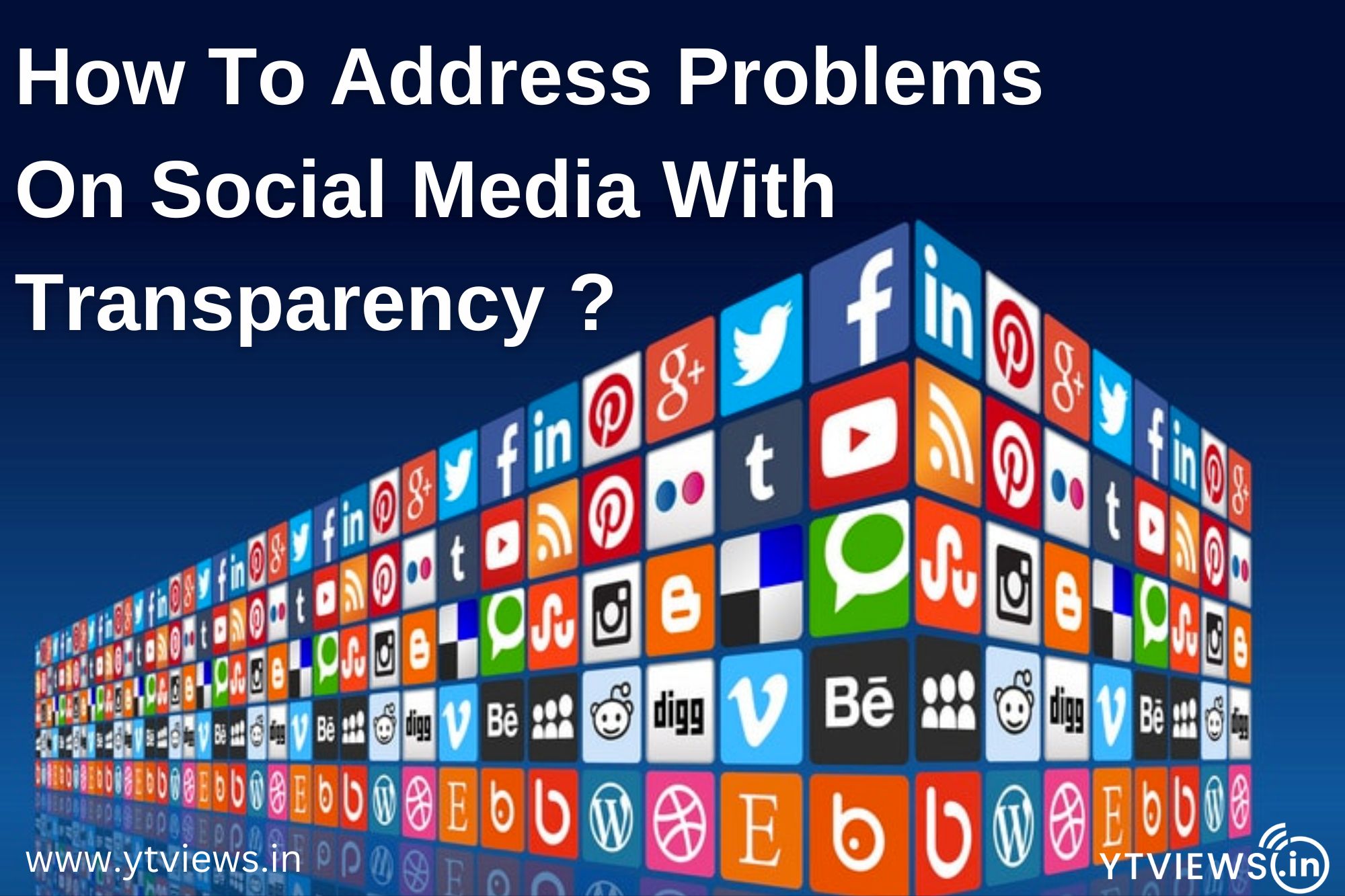 How to address problems on social media with transparency