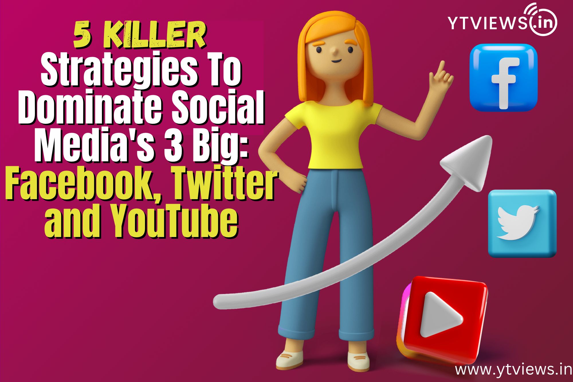 5 Killer Strategies to Dominate Social Media’s Big 3: Facebook, Twitter and YouTube