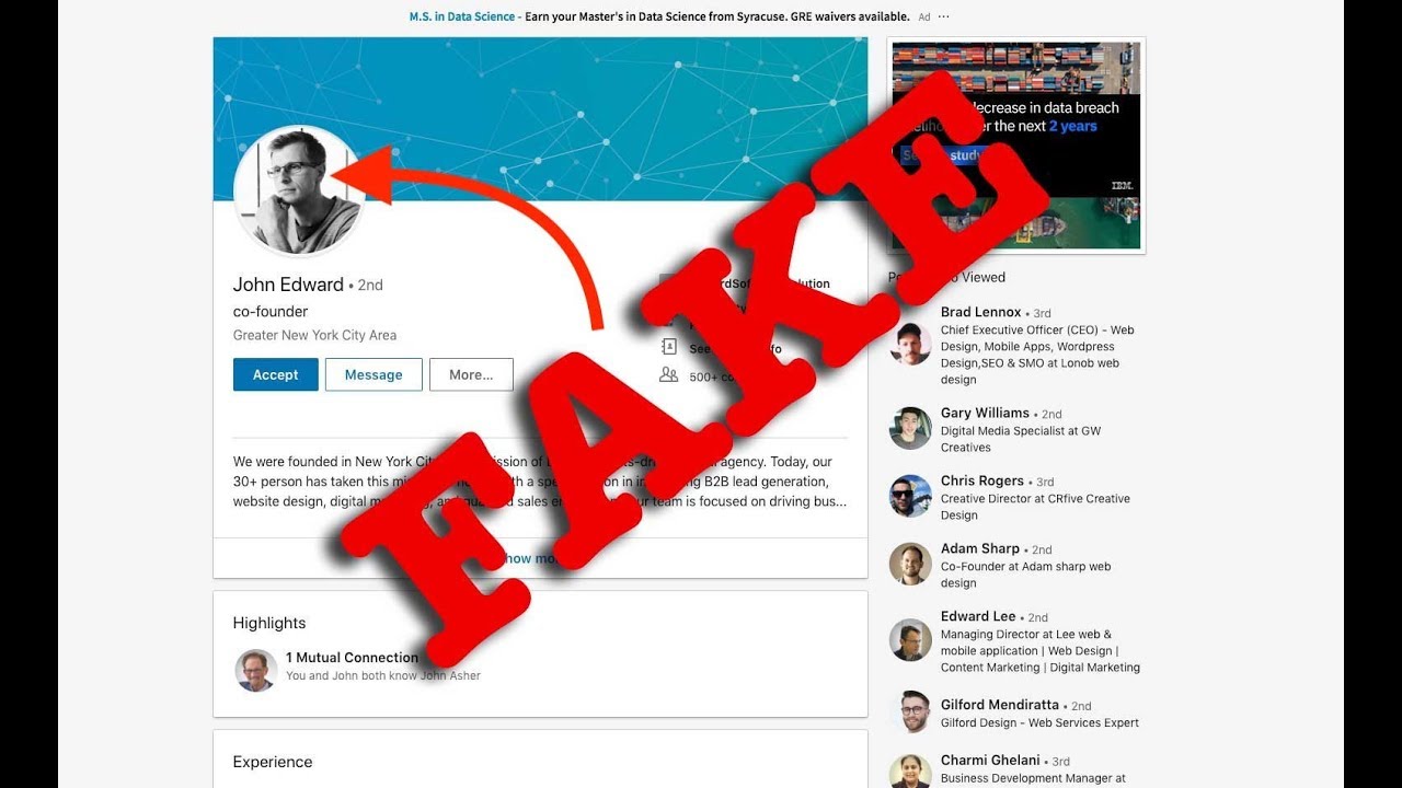 How is LinkedIn countering fake profiles?