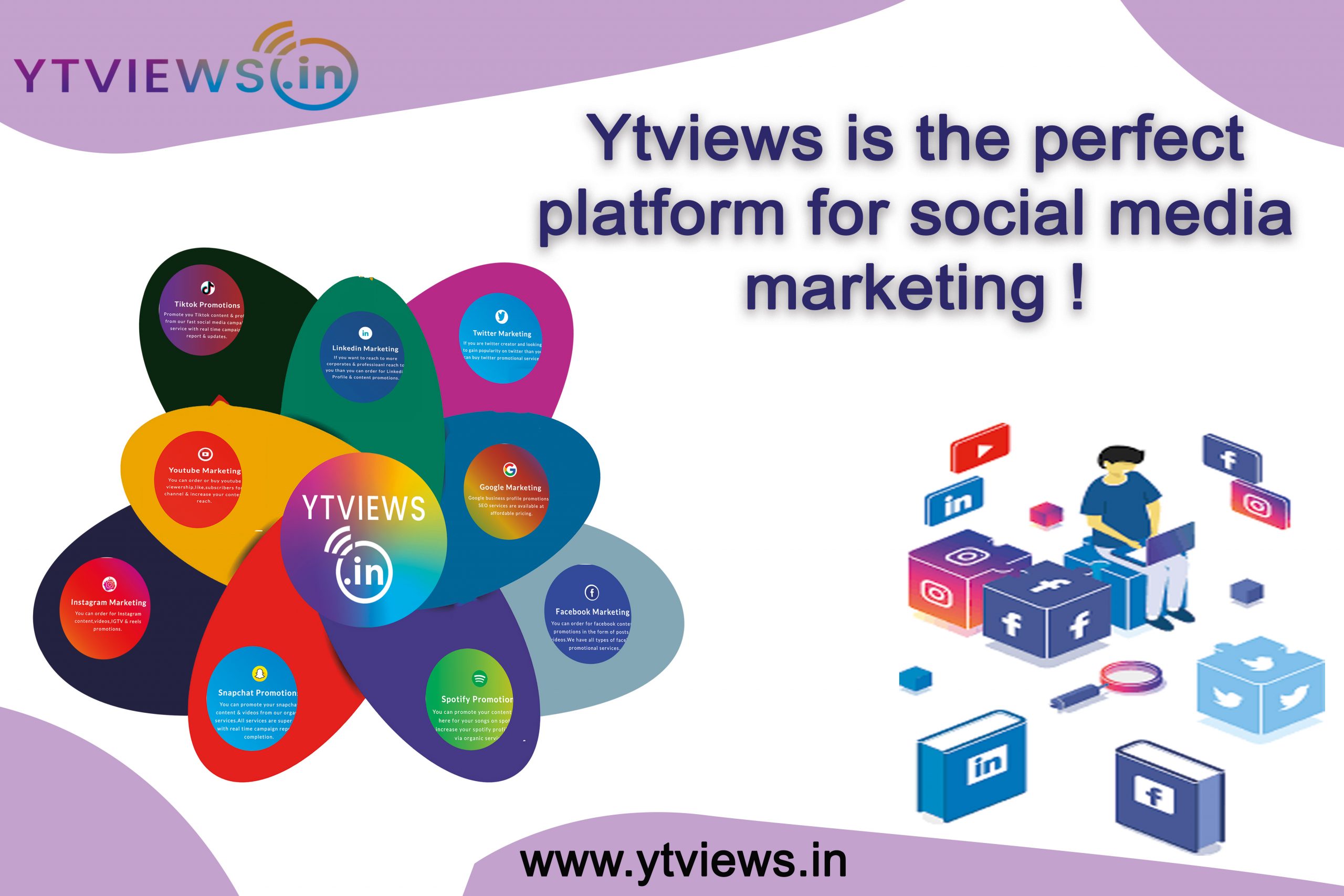 Ytviews is the perfect platform for social media marketing