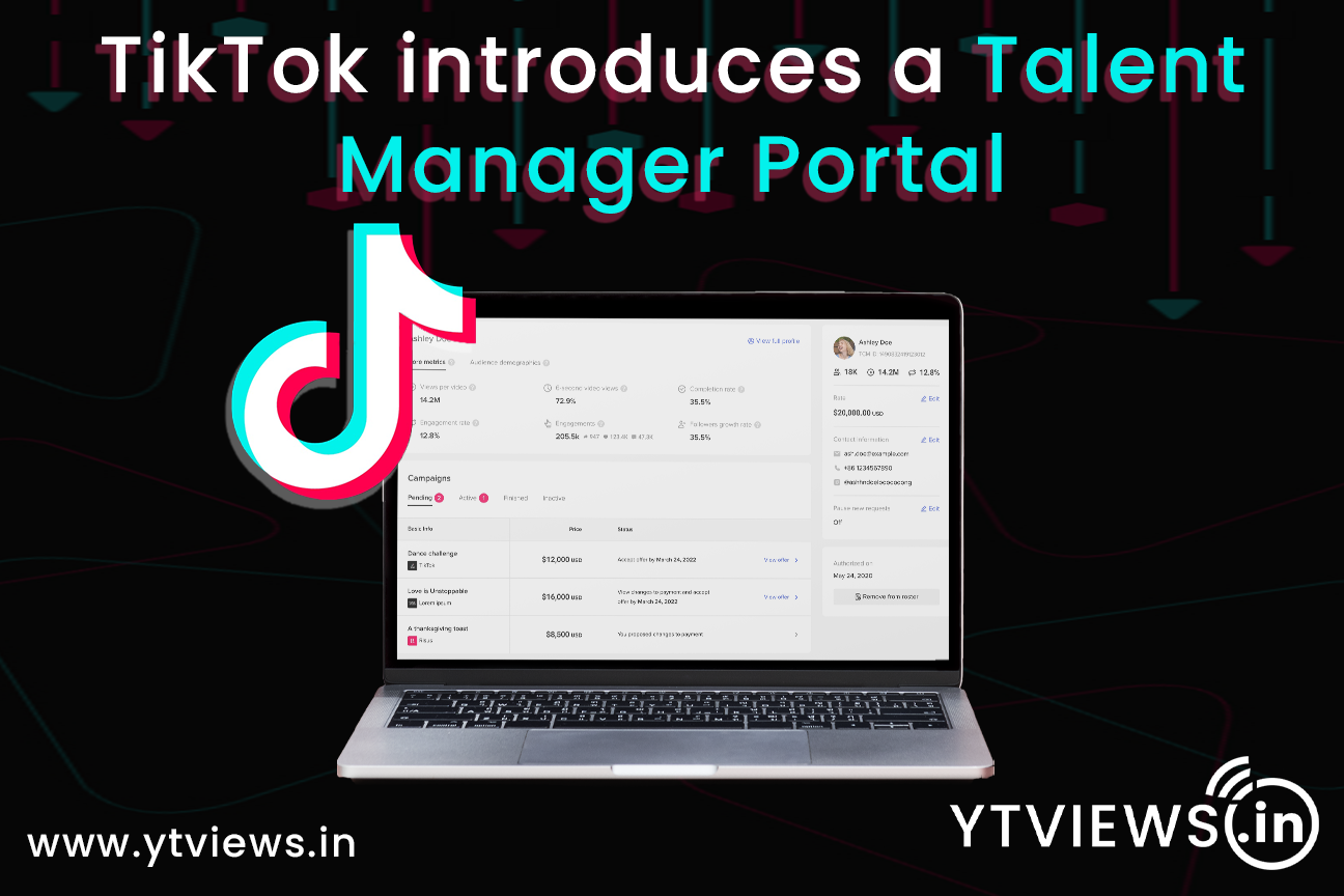 TikTok introduces a Talent Manager Portal