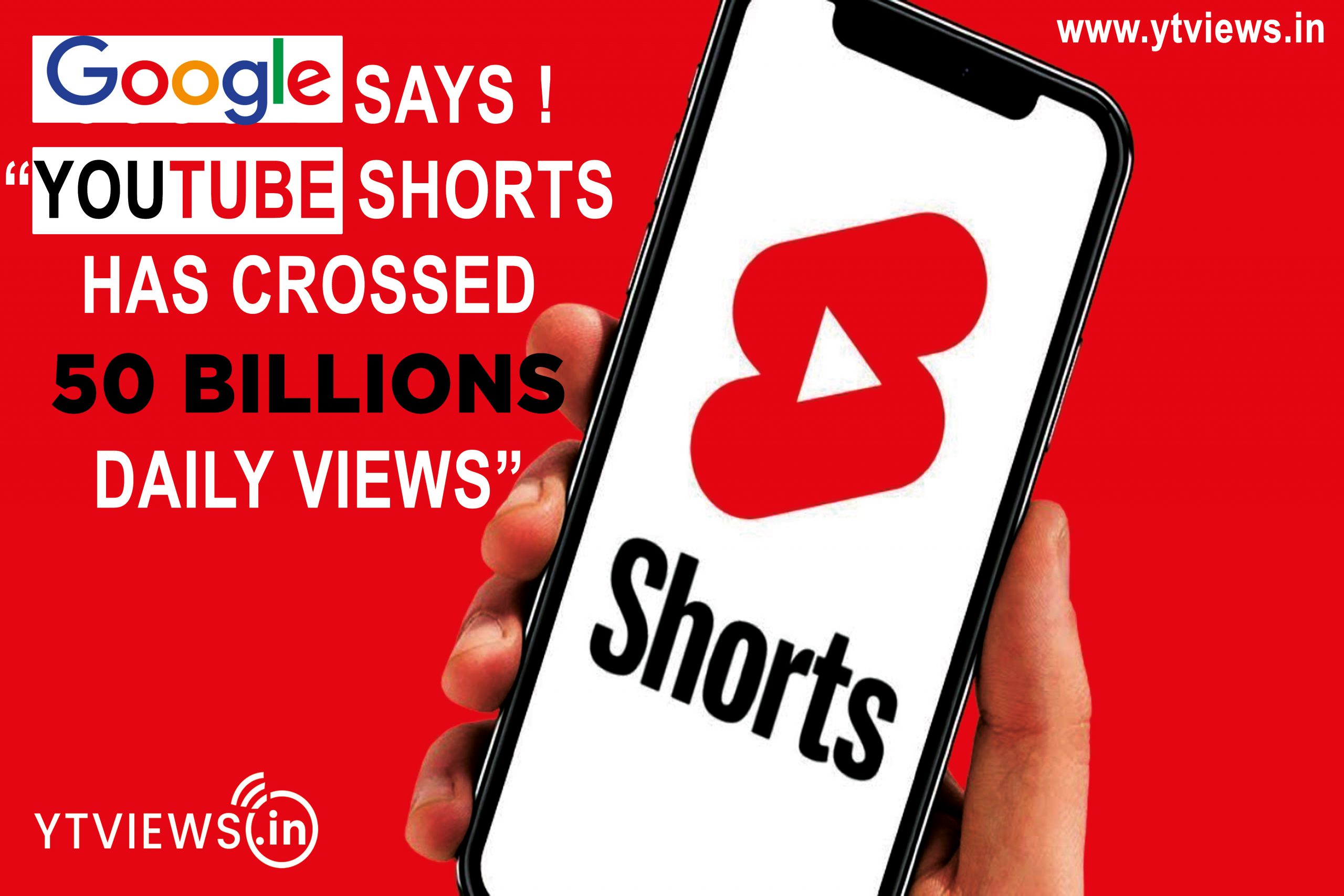 Google says YouTube Shorts has crossed 50 billion daily views