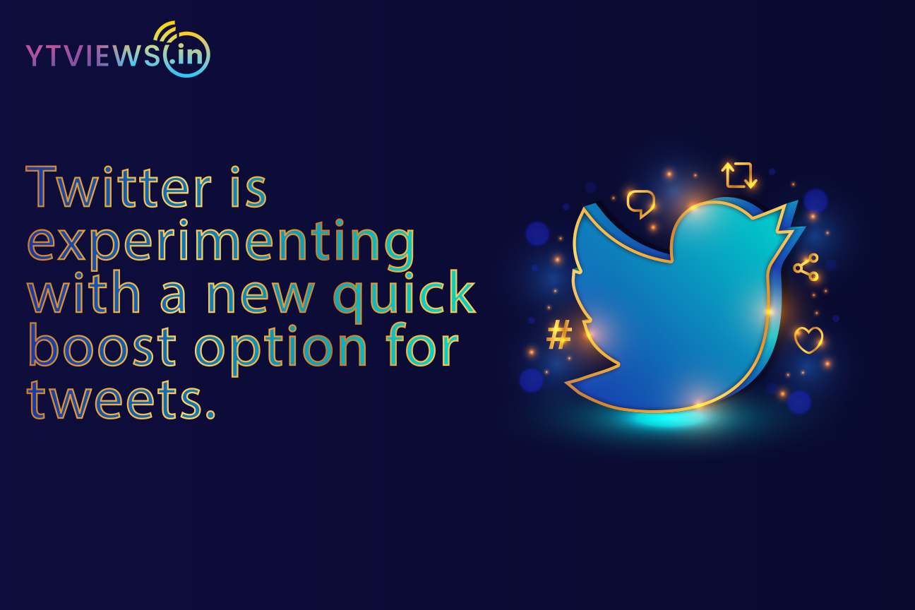 Twitter is experimenting with a new quick boost option for tweets.