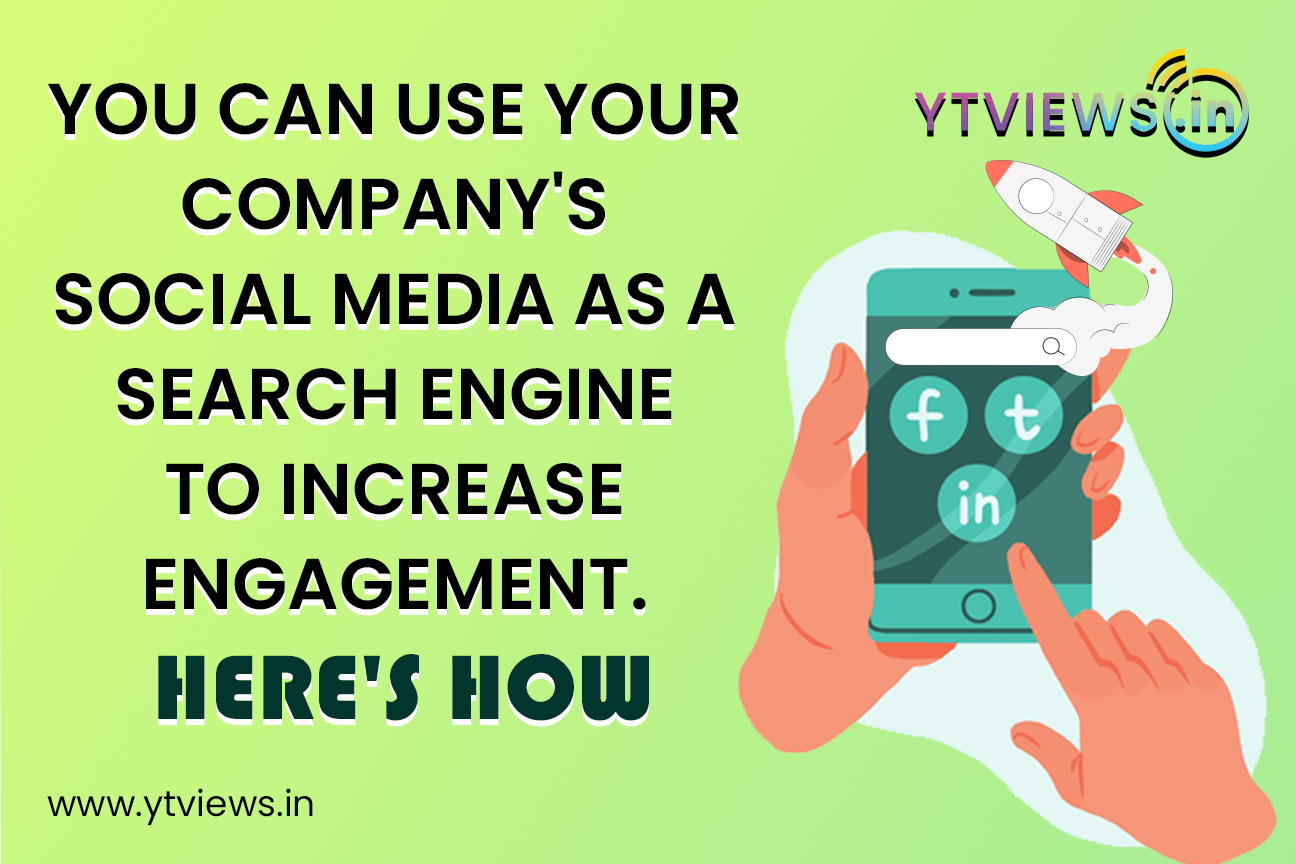 You can use your company’s social media as a search engine to increase engagement. Here’s how