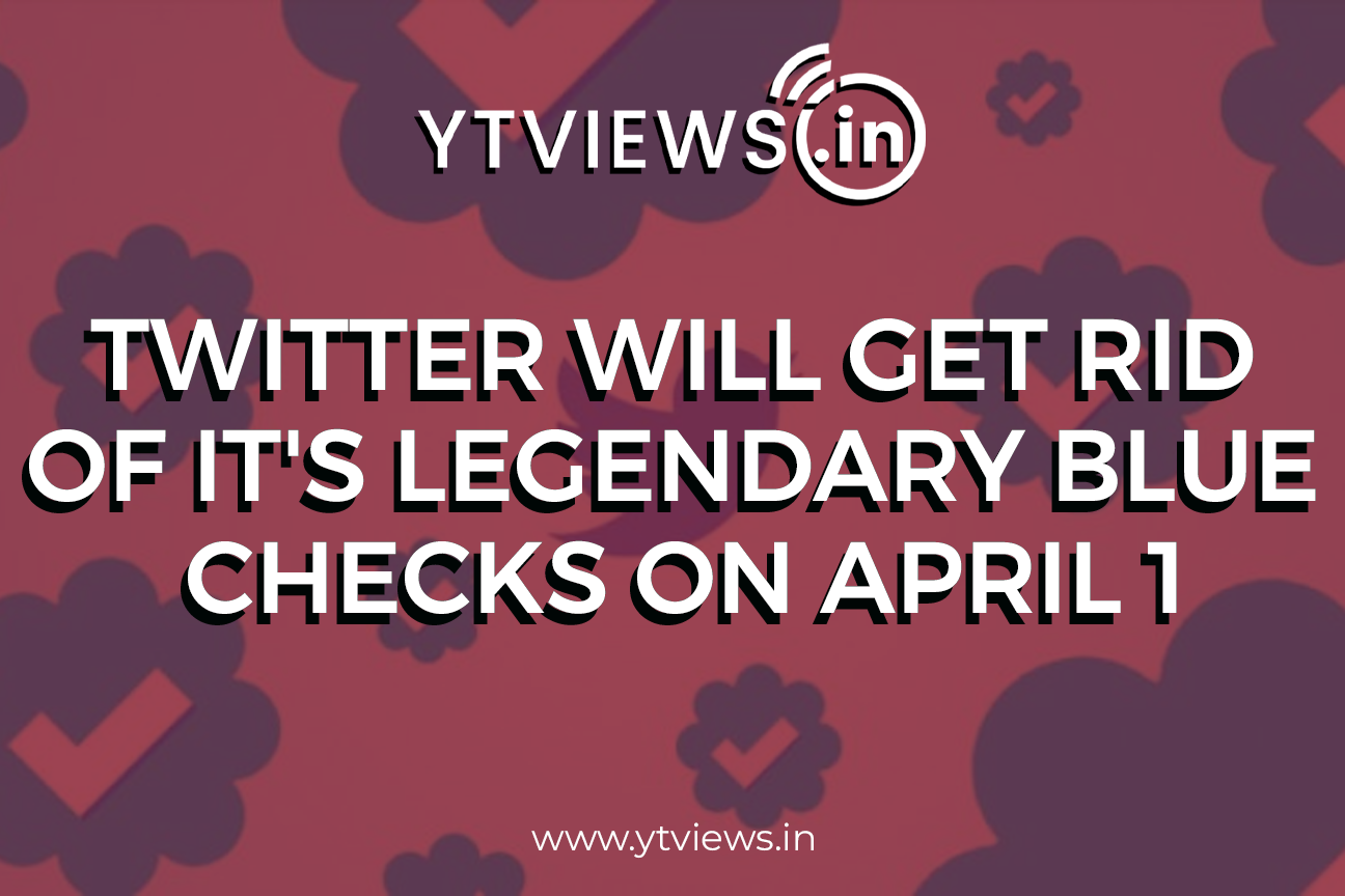 Twitter/X will get rid of its legendary blue checks on April 1