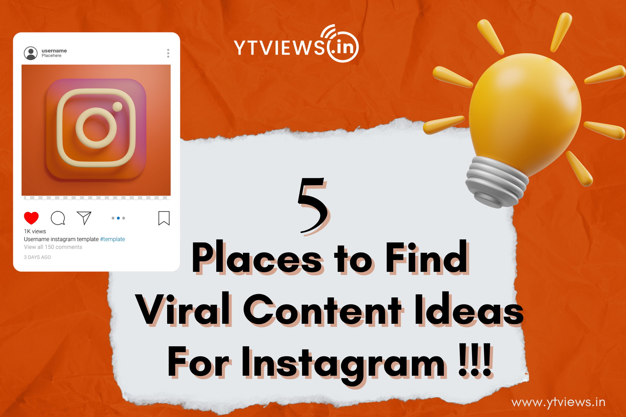 5 places to consider while brainstorming ideas for Instagram