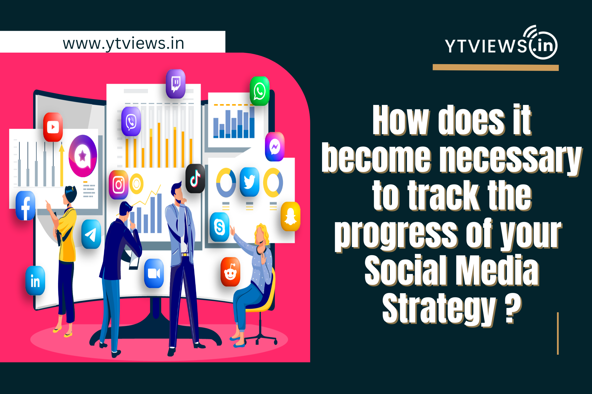 How does it become necessary to track the progress of your social media strategy