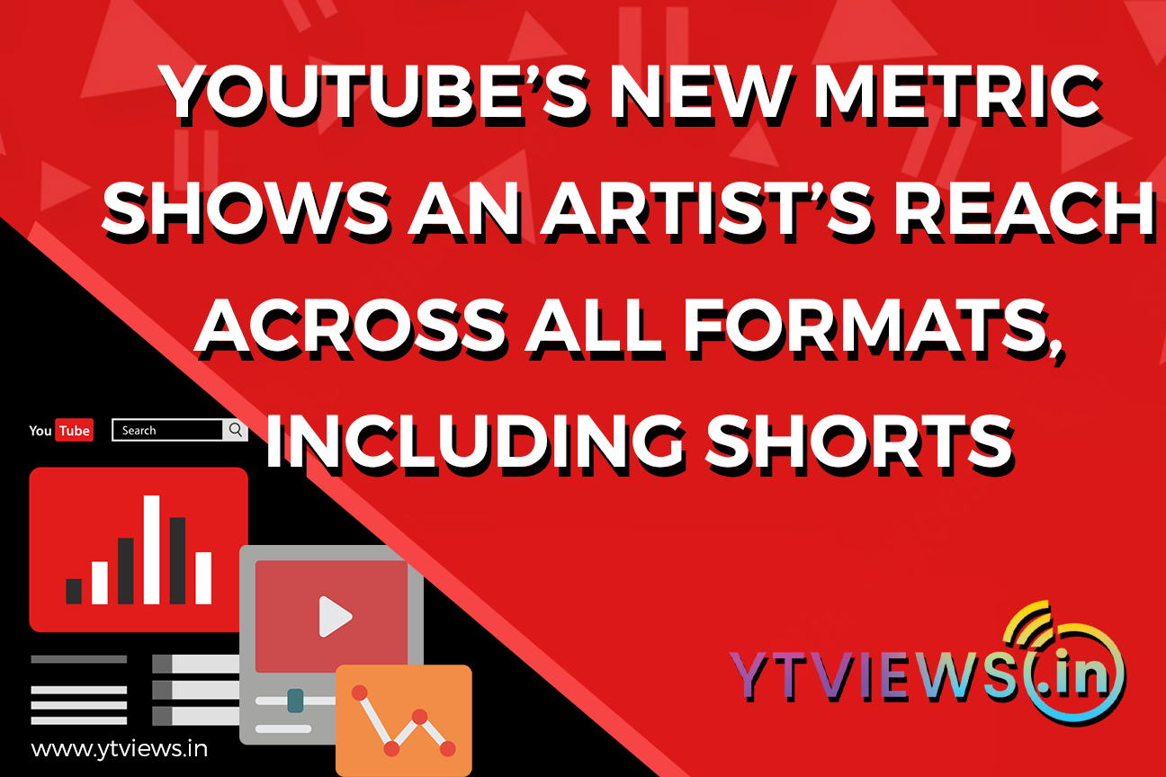 YouTube’s new metric shows an artist’s reach across all formats, including Shorts