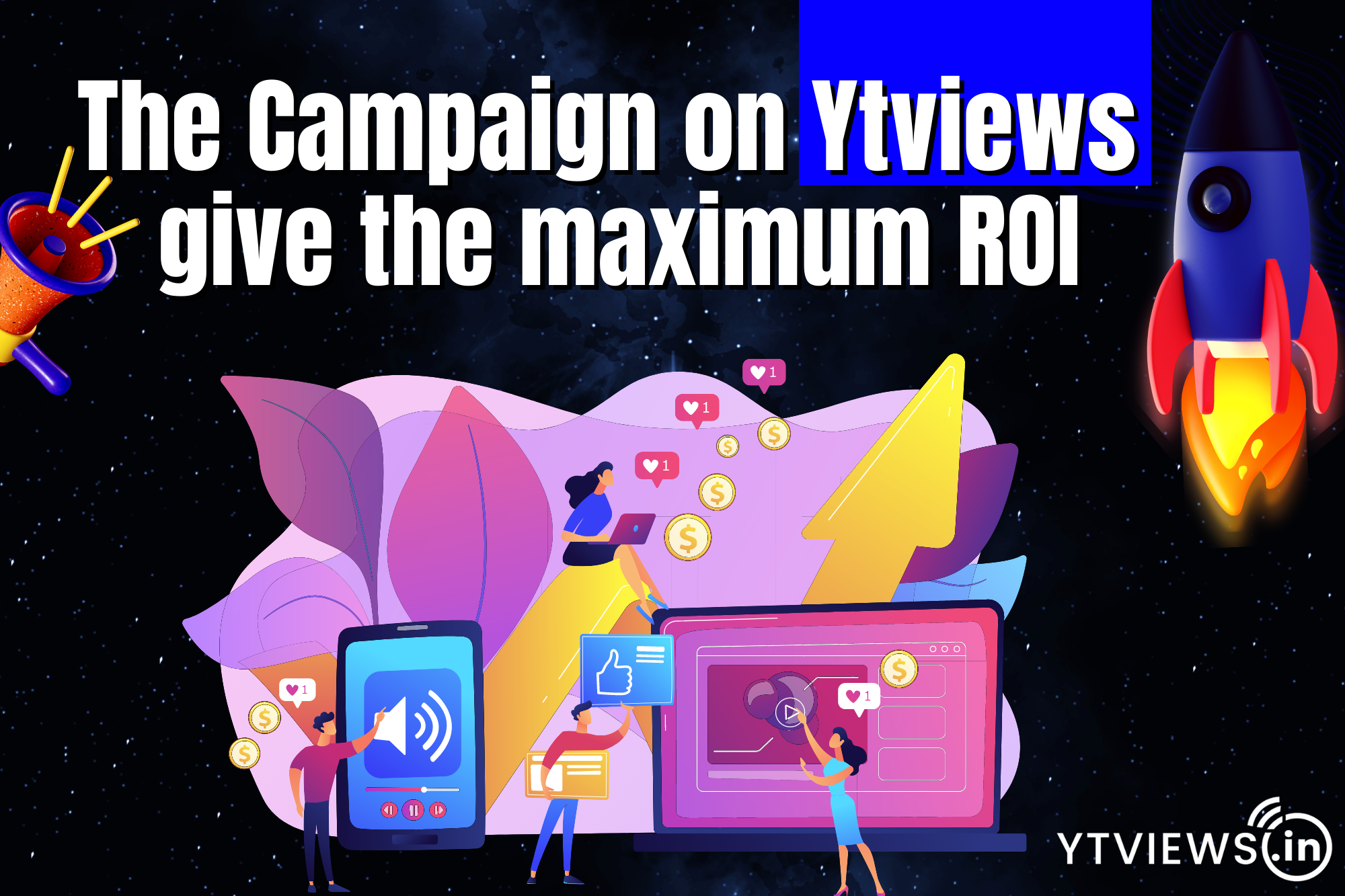 Ytviews is India’s most trusted top rated platform that guarantees best ROI for any campaign