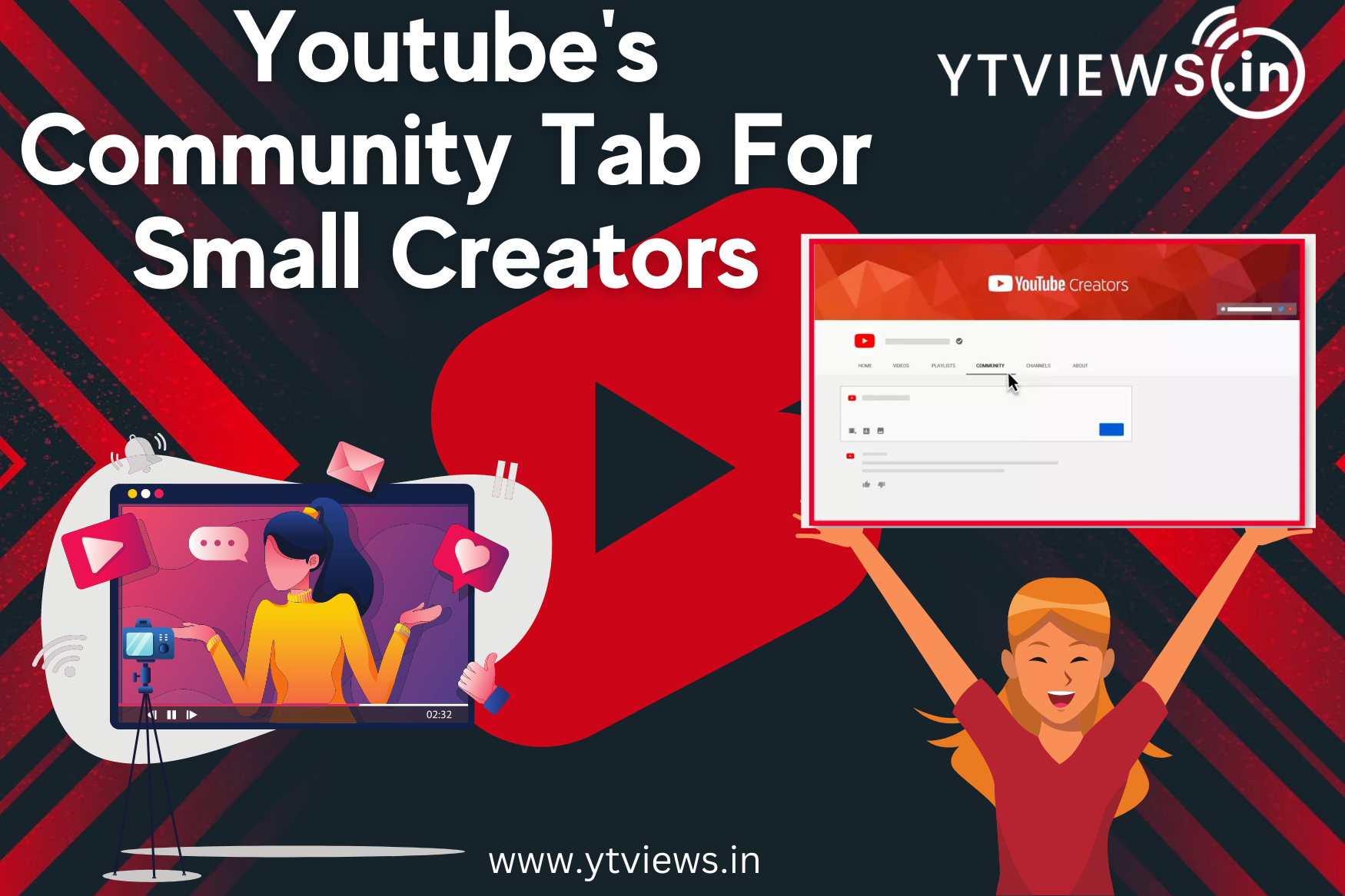 YouTube’s community tab opens doors to success for smaller content creators