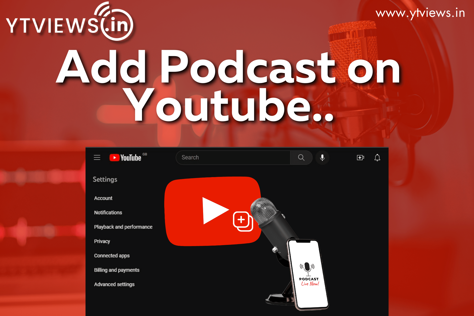 A quick guide to add your Podcast on YouTube