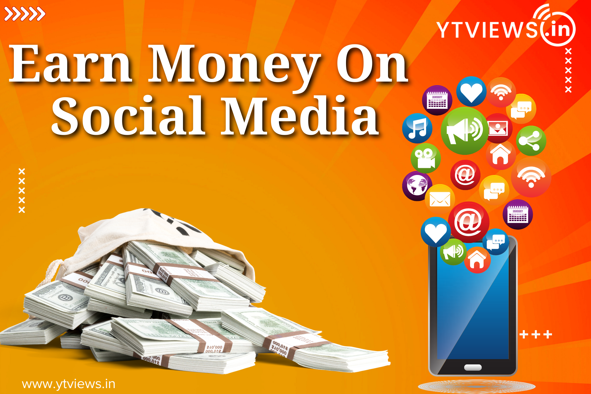 What are the different methods to generate revenue on social media platforms?