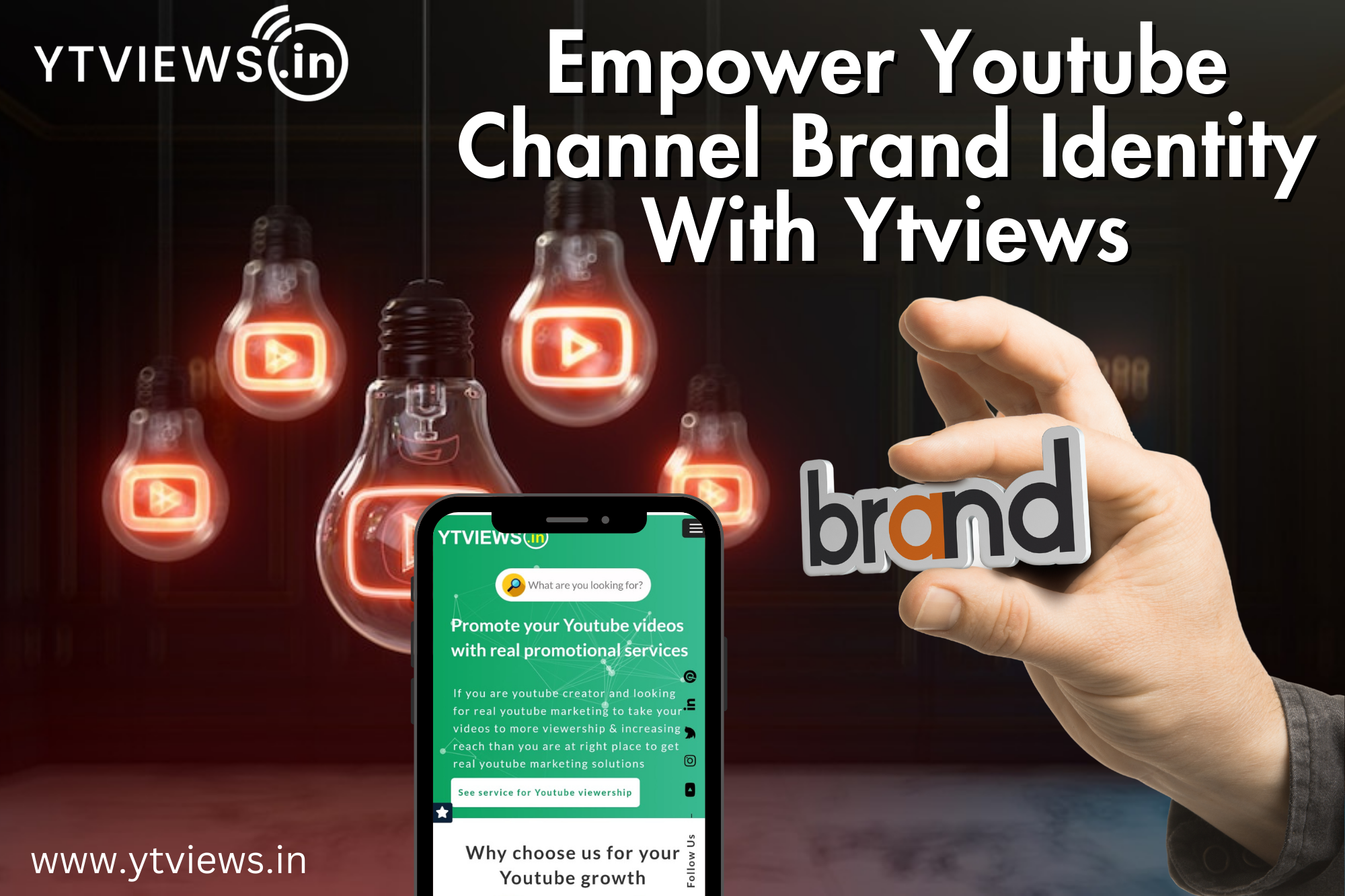 How Ytviews can help you in creating a strong YouTube channel brand identity?