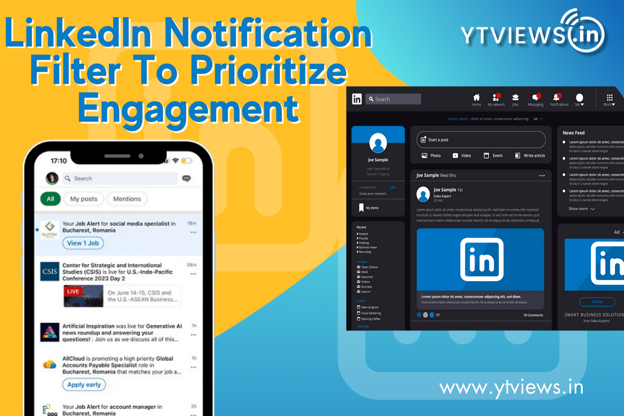 Prioritizing audience participation: LinkedIn now allows you to filter your notification stream