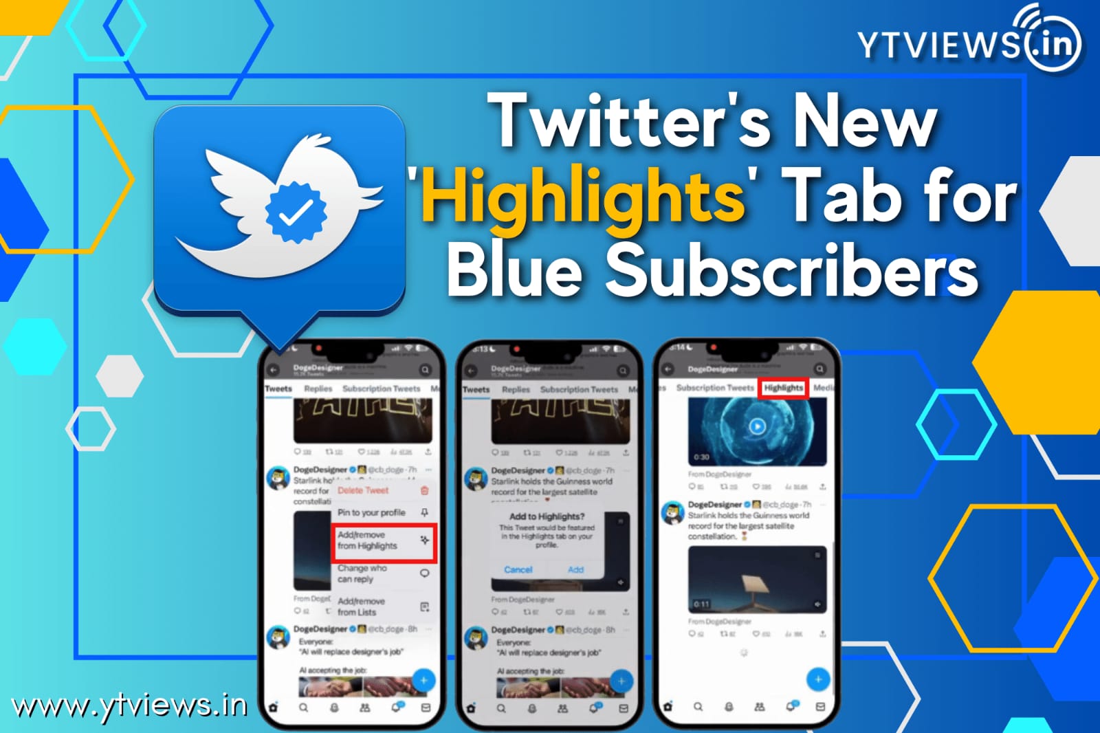 Twitter’s latest feature, the ‘Highlights’ tab, is now accessible exclusively to Twitter Blue subscribers