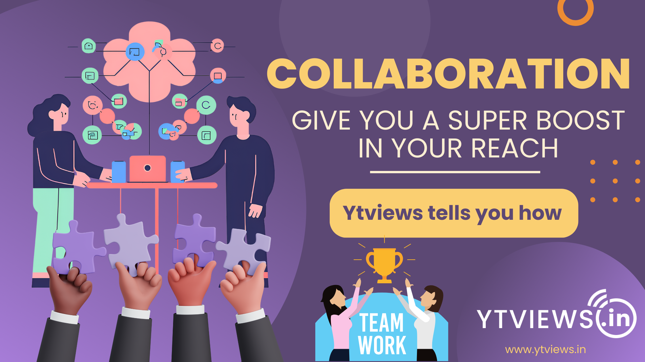 Collaboration can give you a super boost in your reach. Ytviews tells you how