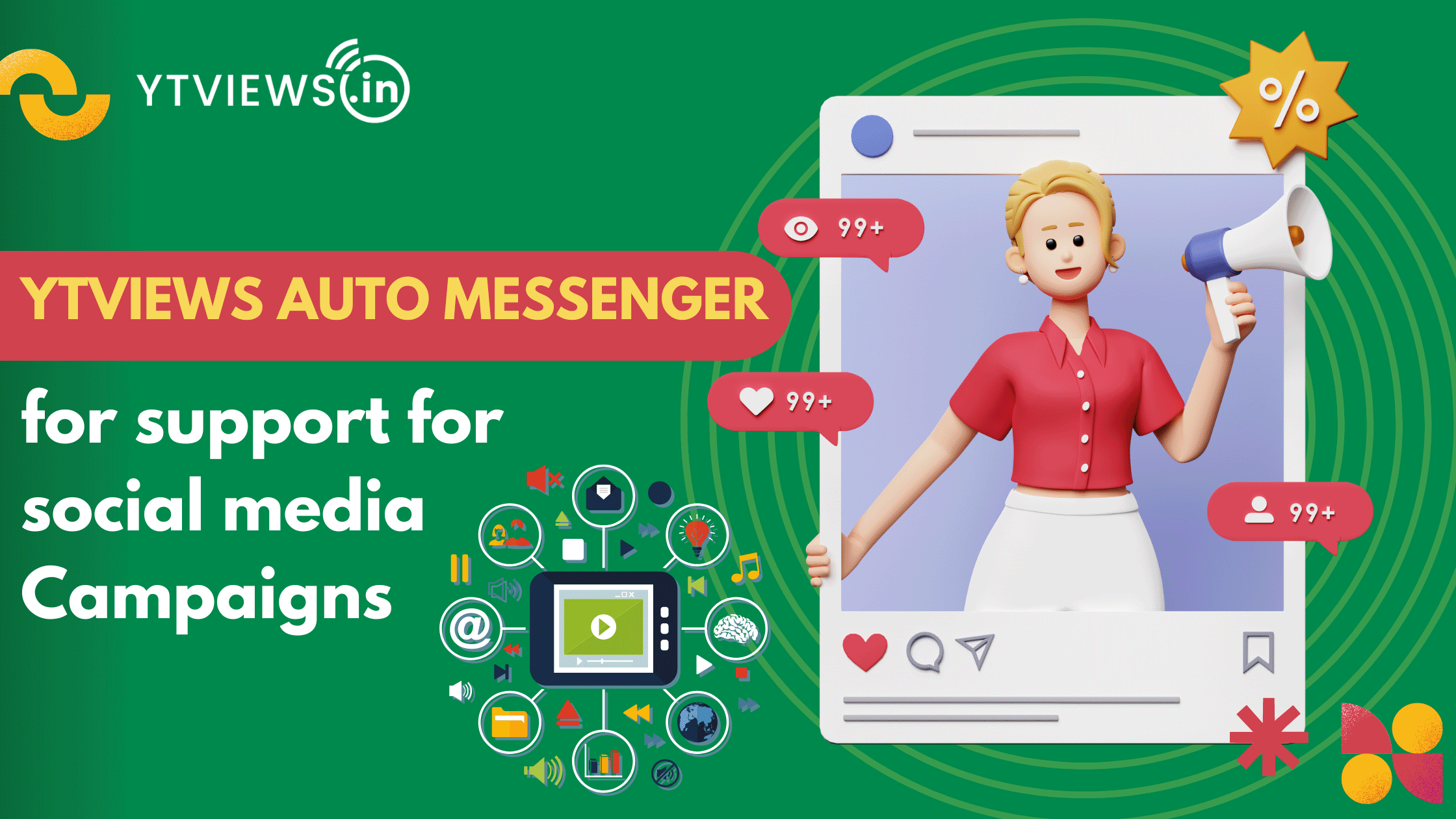Auto Messaging tools: Ytviews provides an overview of how such tools can help you to interact with your customers on social media platforms