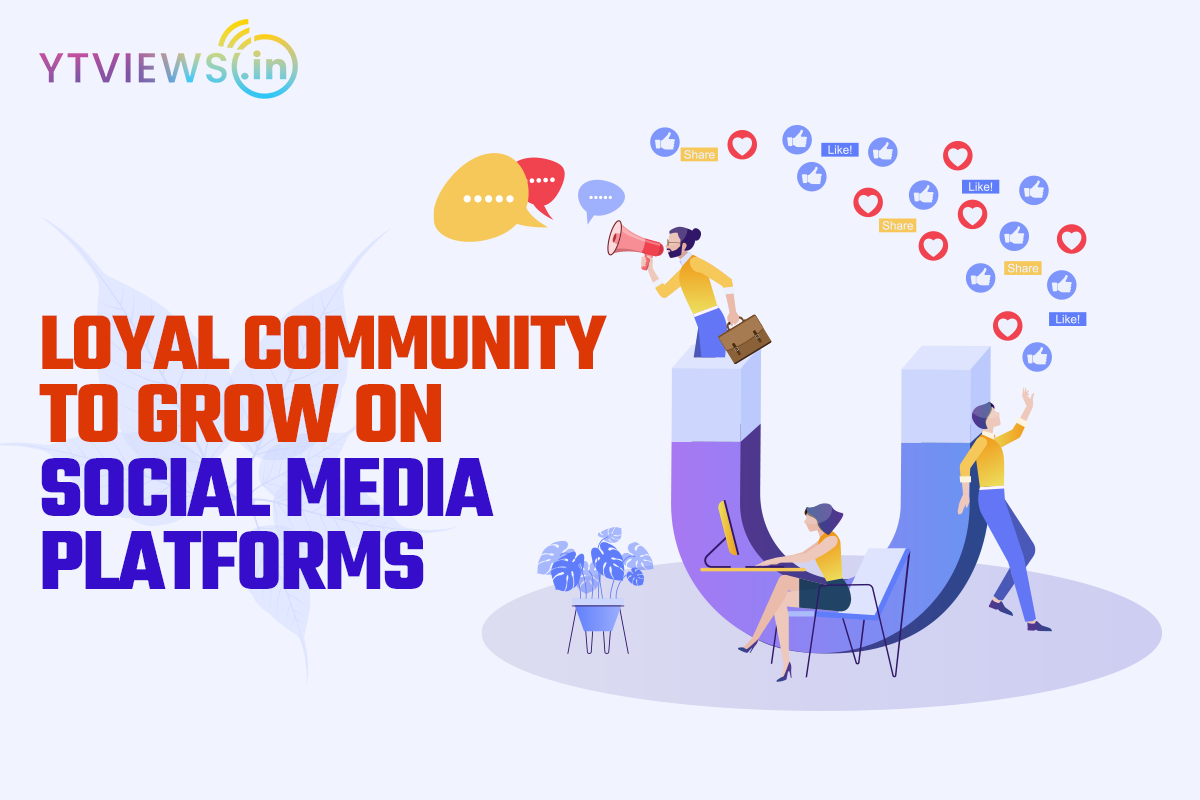 Why is it necessary to build a loyal community to grow on social media platforms?