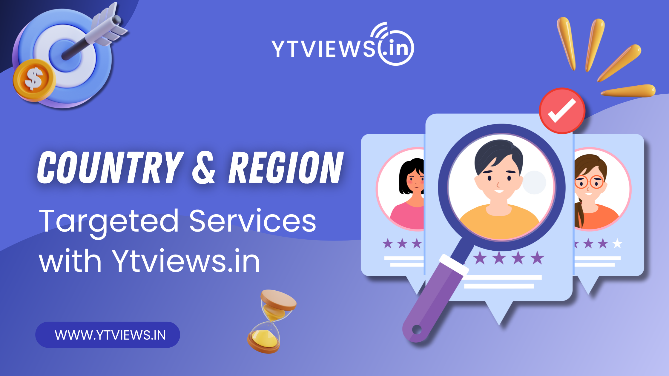 How You Can Take Country and Region Targeted Services from Ytviews.in