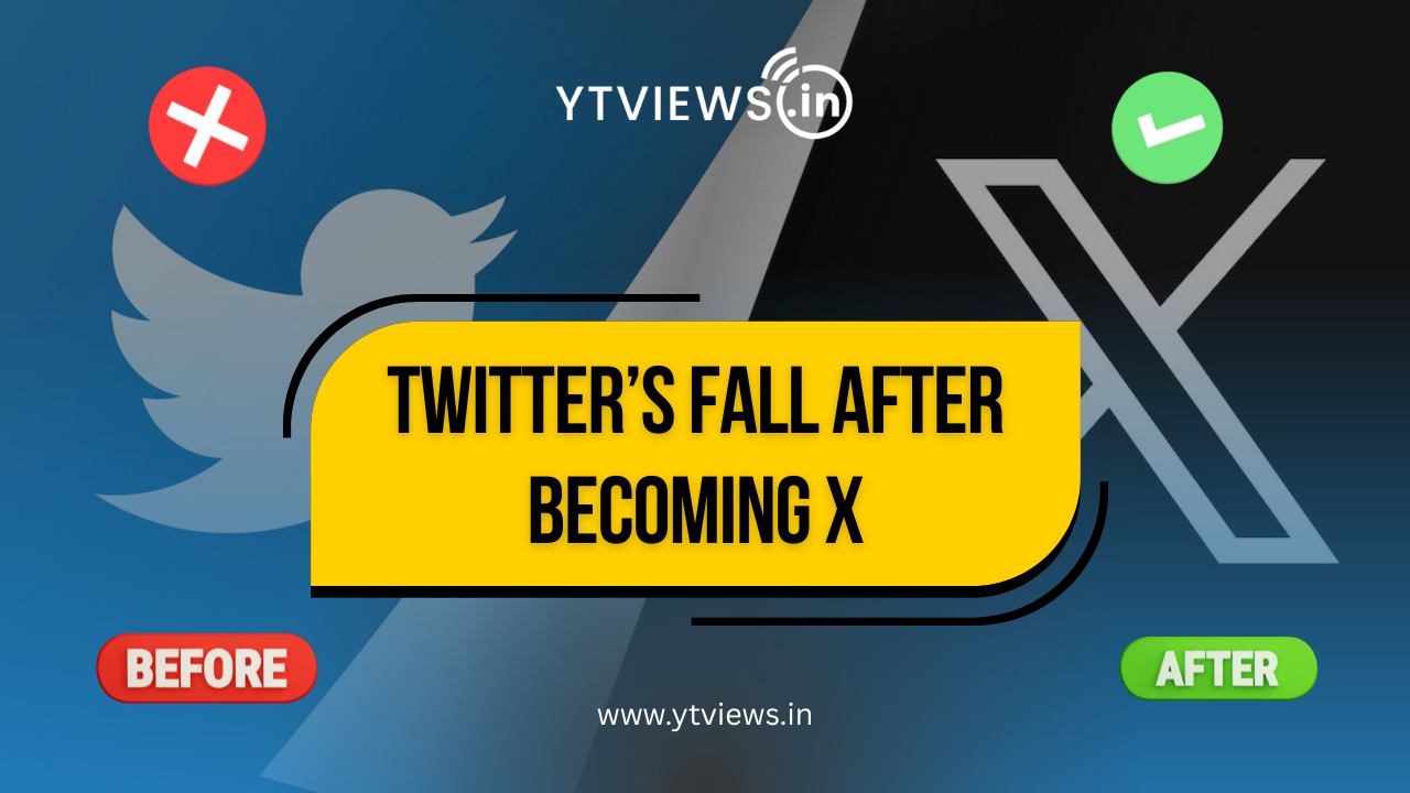 Decline of Twitter After Re-branding it as X