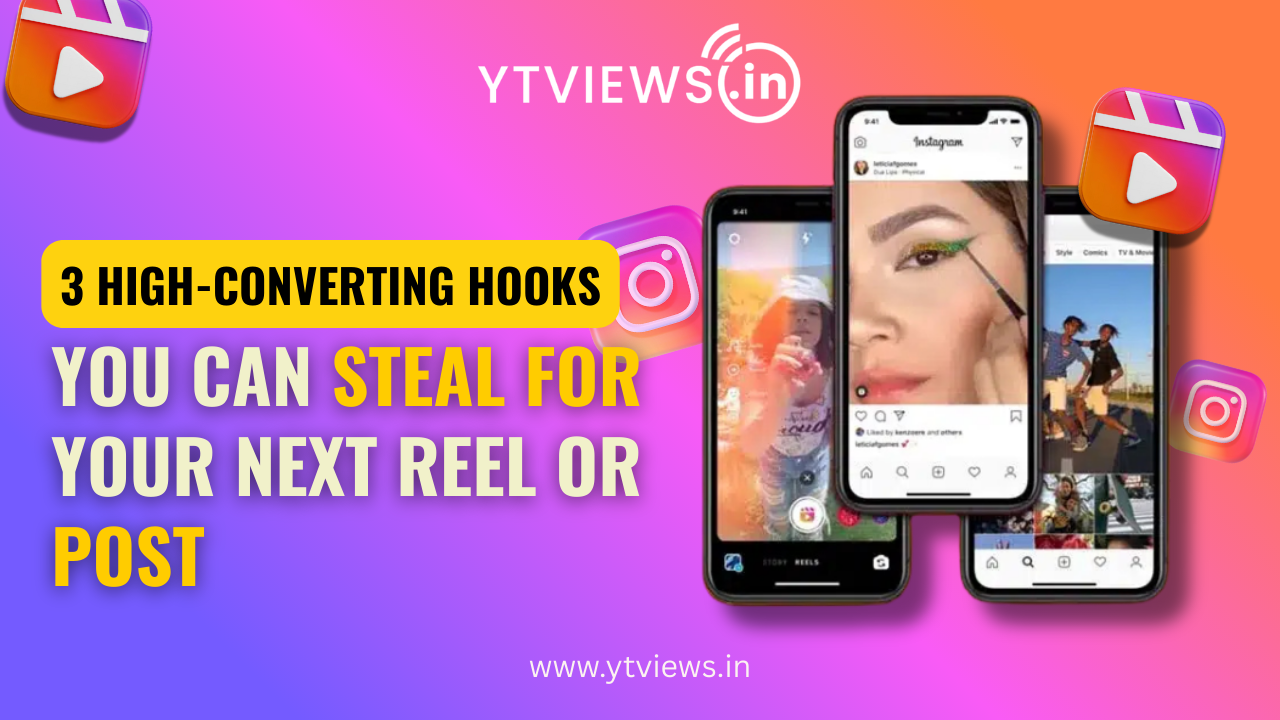 Hook of the week: 3 high converting hooks that you can steal for your next reel or text-based post.