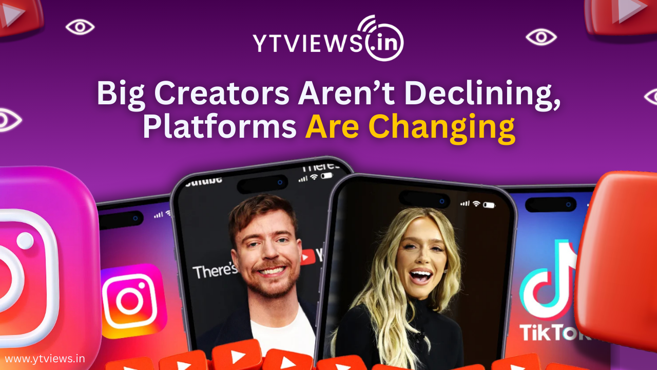 Big Creators Aren’t Declining—Platforms Are Just Changing