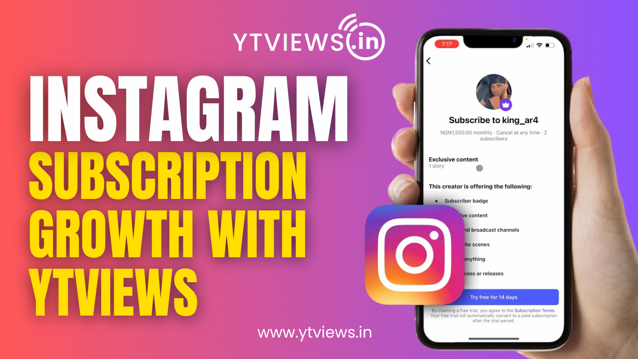 Instagram Subscription Success Made Easy with Ytviews