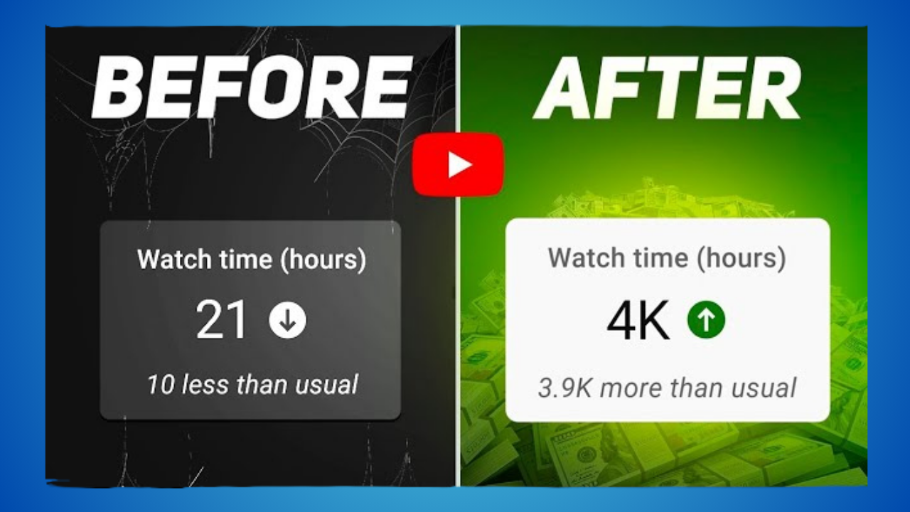 YouTube views update fast while watch hours take time.