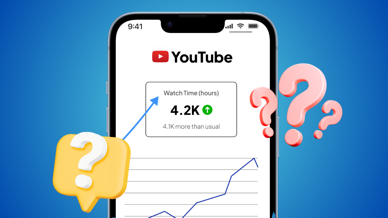 YouTube views update fast while watch hours take time.