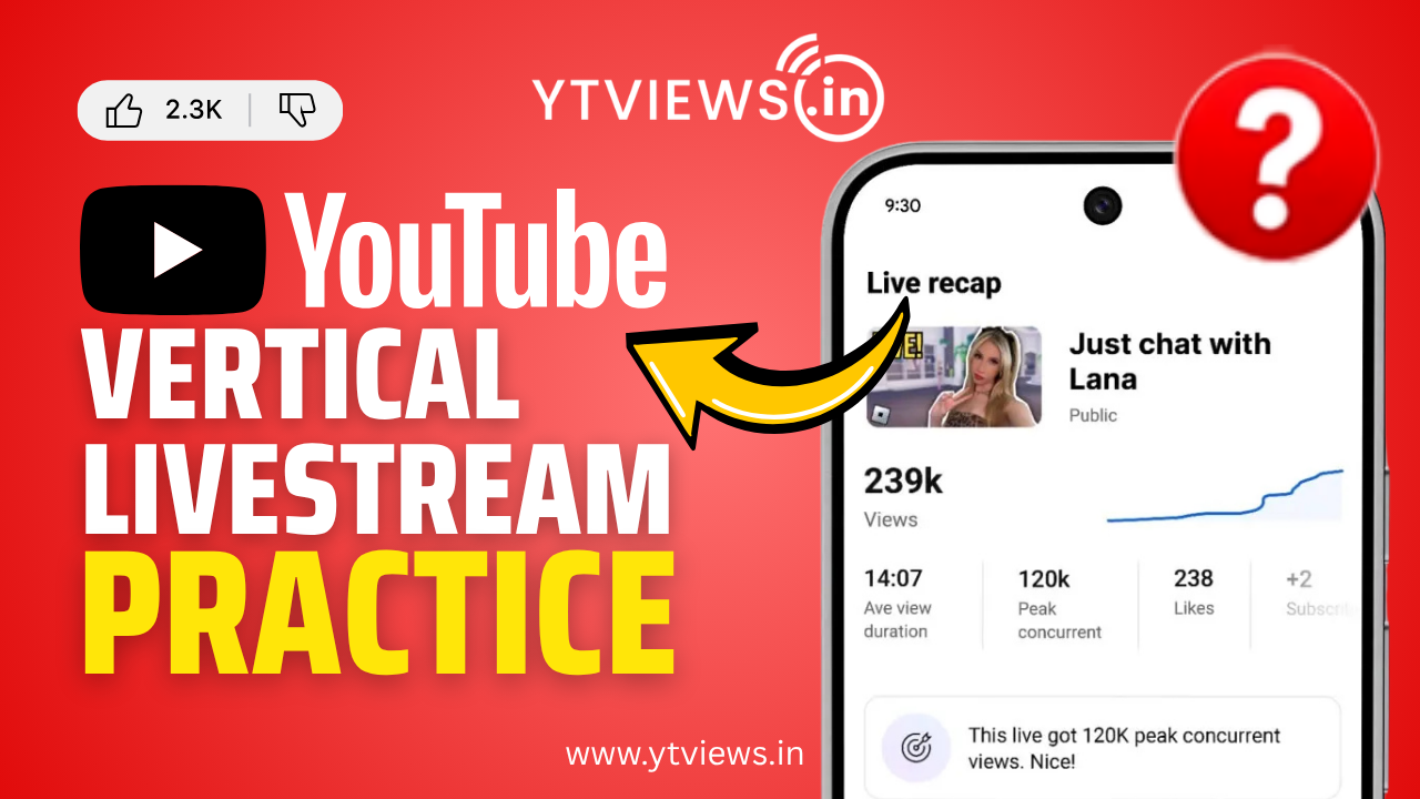 YouTube Lets Creators Practice Vertical Livestreams Before Going Live