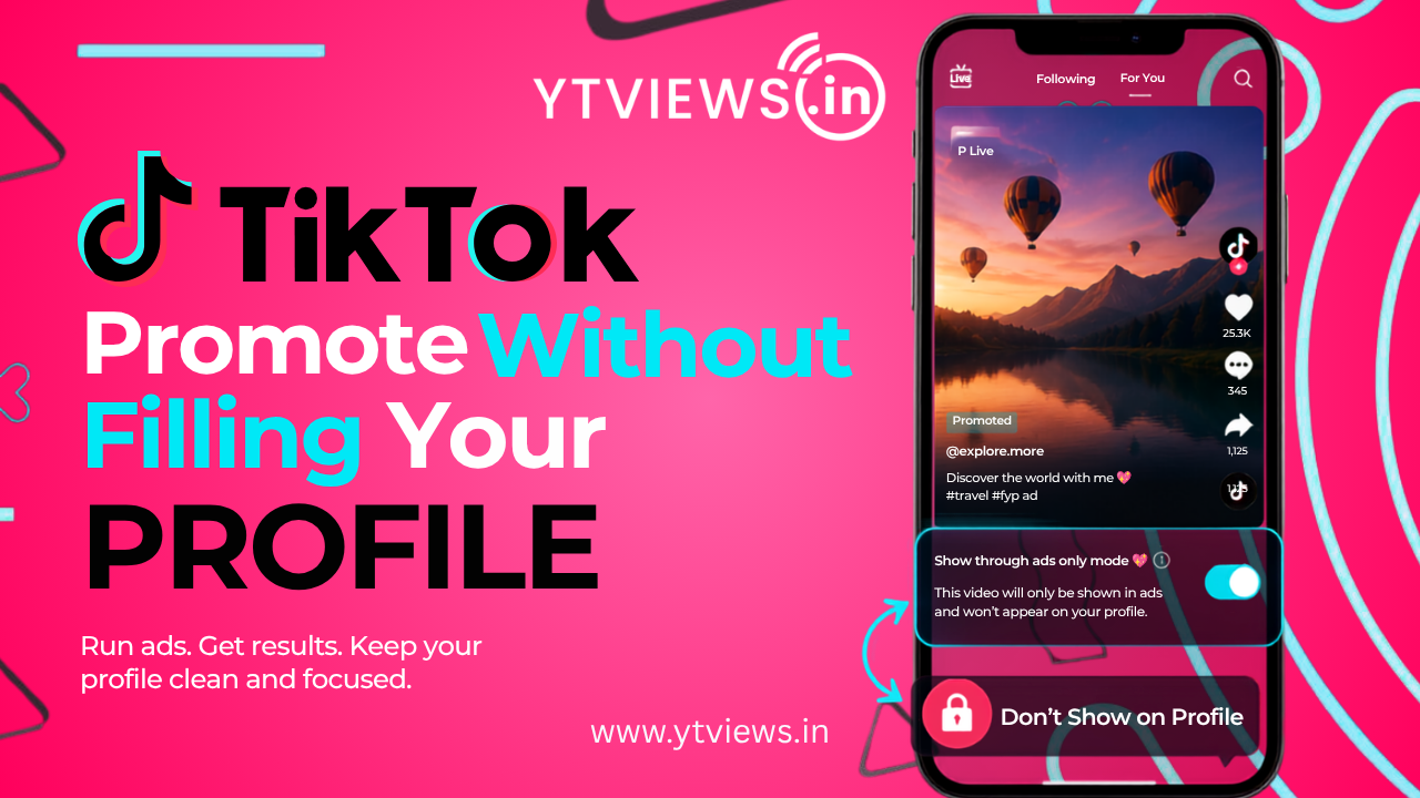 TikToks “Don’t Show on Profile” Option: Promote Without Filling Your Profile