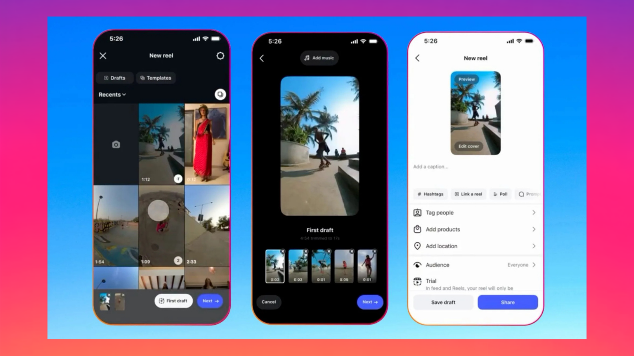 Instagram’s New “First Draft” Can Automatically Edit Reels — Will It Make Reel Creation Easier?