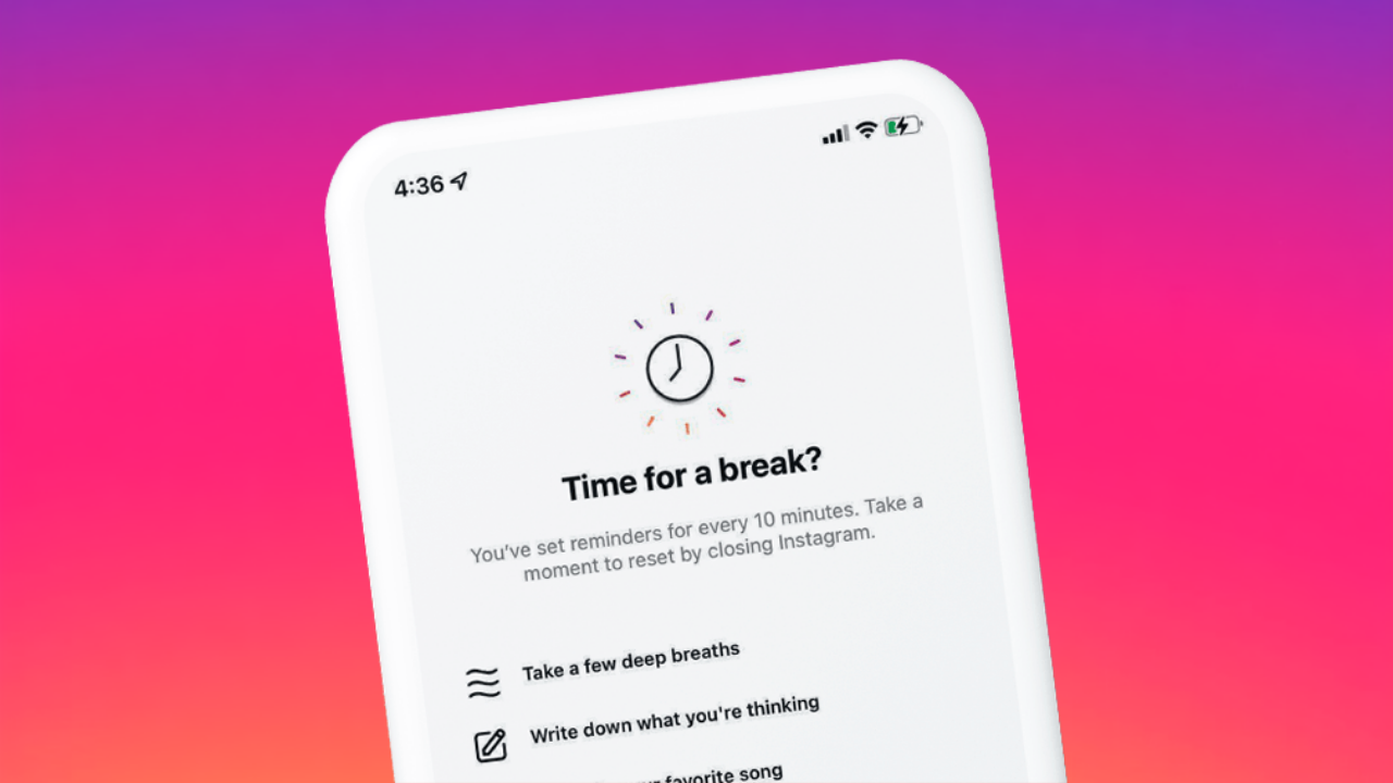 Instagram take a break