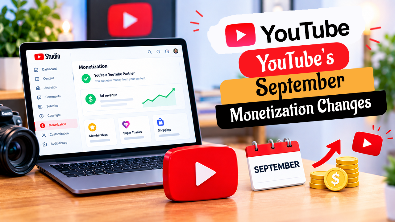 YouTube: YouTube’s September Monetization Changes