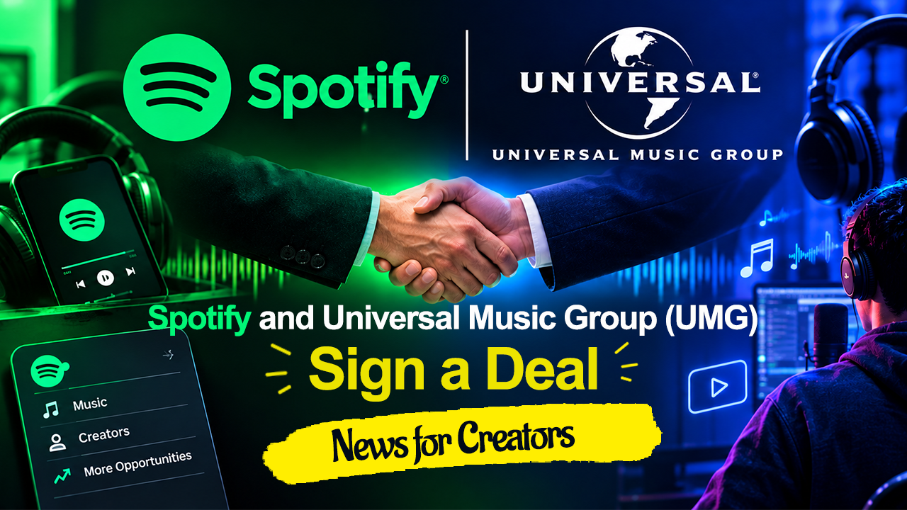 Spotify and Universal Music Group (UMG) Sign a Deal – News for Creators