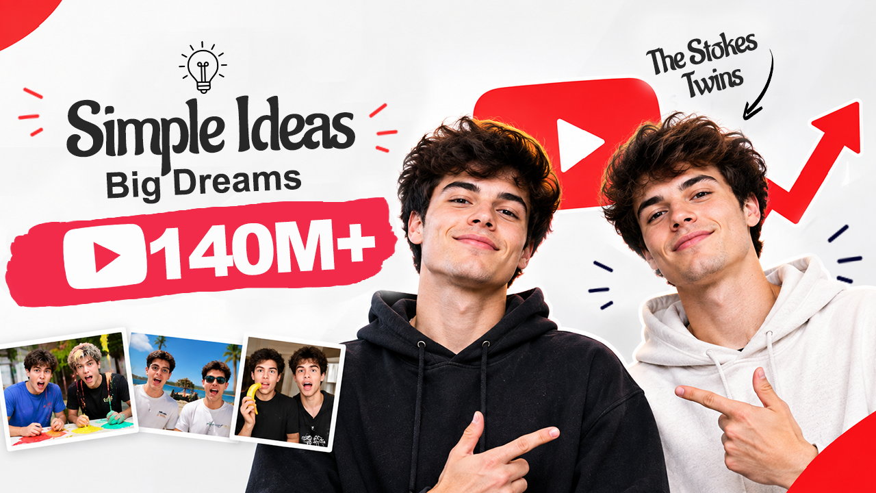 How the Stokes Twins Turned Simple Ideas Into a 140M+ YouTube Empire